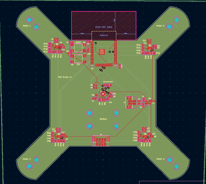 PCB drone layout